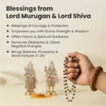 Divya Raksha Combo - Rudraksha karungali ( Govt. Certified)Mala with Free 7 Mukhi Rudraksha Bracelet - Image 3