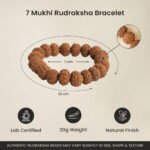 Divya Raksha Combo - Rudraksha karungali ( Govt. Certified)Mala with Free 7 Mukhi Rudraksha Bracelet - Image 8
