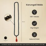 Karungali Malai (8mm) – With Free Karungali Bracelet( Govt. Certified) - Image 4