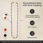 Divya Raksha Combo - Rudraksha karungali ( Govt. Certified)Mala with Free 7 Mukhi Rudraksha Bracelet - Image 6