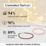 Garnet Anklet with FREE Rose Quartz 6mm Bracelet - Image 2