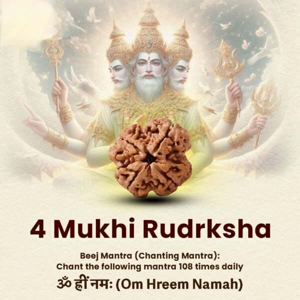 4 Mukhi Rudraksha - 18mm - 22mm