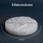  Pyrite Ganesha Idol , FREE Raw Selenite Charging Plate. - Image 2