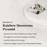 100% Pure Rainbow Moonstone Pyramid - Image 4