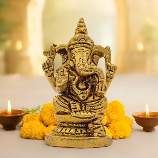 Brass Ganesh Ji Murti