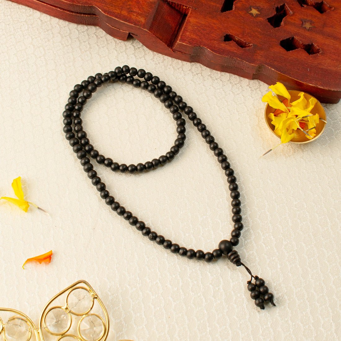 1_3_33 Original Karungali Malai 108-Beads Ebony Wood with Govt. Certified - Image 1