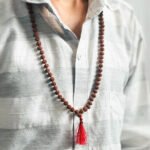 5 Mukhi Rudraksha Mala - 7mm, 108+1 beads - Image 8