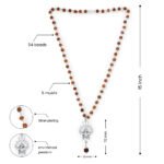OM Shiva Trishool Rudraksha Necklace 54 Beads The Shiva Aura • Authentic - Image 4