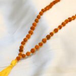 5 Mukhi Rudraksha Mala - 7mm, 108+1 beads - Image 2