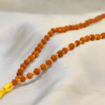 5 Mukhi Rudraksha Mala - 7mm, 108+1 beads - Image 3